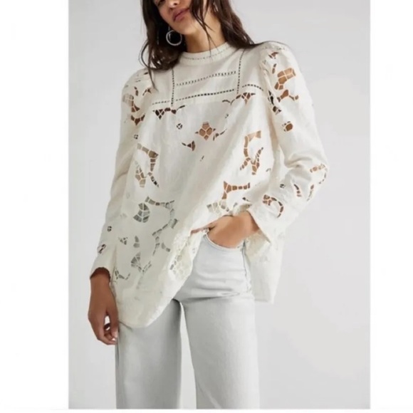 Free People Laurel Cutwork Tunic Ivory-Size Small RRP £228
New without Tags - Picture 2 of 8
